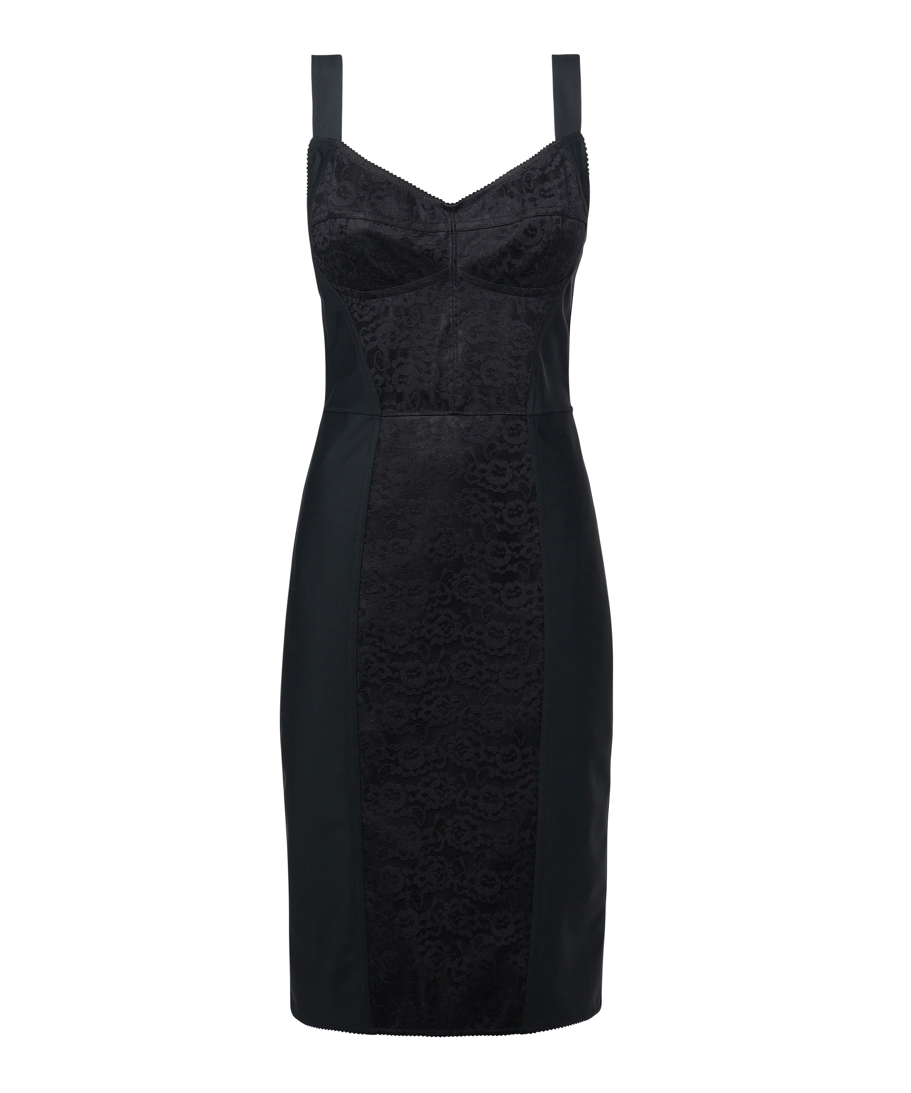 Abito in guaina elastica e pizzo F63G9T GDCLQN0000 DOLCE & GABBANA 