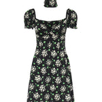 Miniabito in charmeuse di seta con stampa F659HT FSA85HX6BX DOLCE & GABBANA 