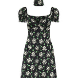 Miniabito in charmeuse di seta con stampa F659HT FSA85HX6BX DOLCE & GABBANA 