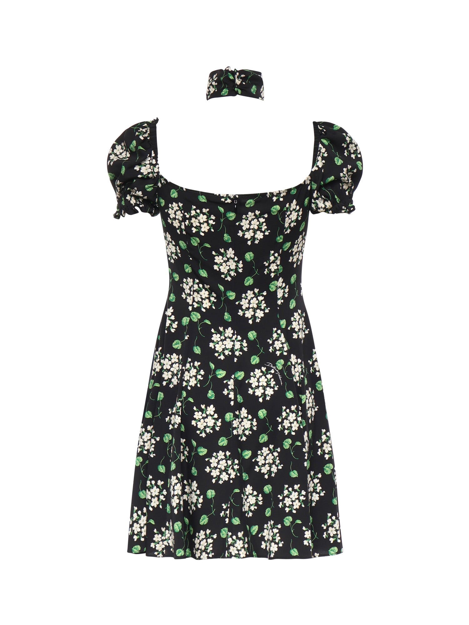 Miniabito in charmeuse di seta con stampa F659HT FSA85HX6BX DOLCE & GABBANA 