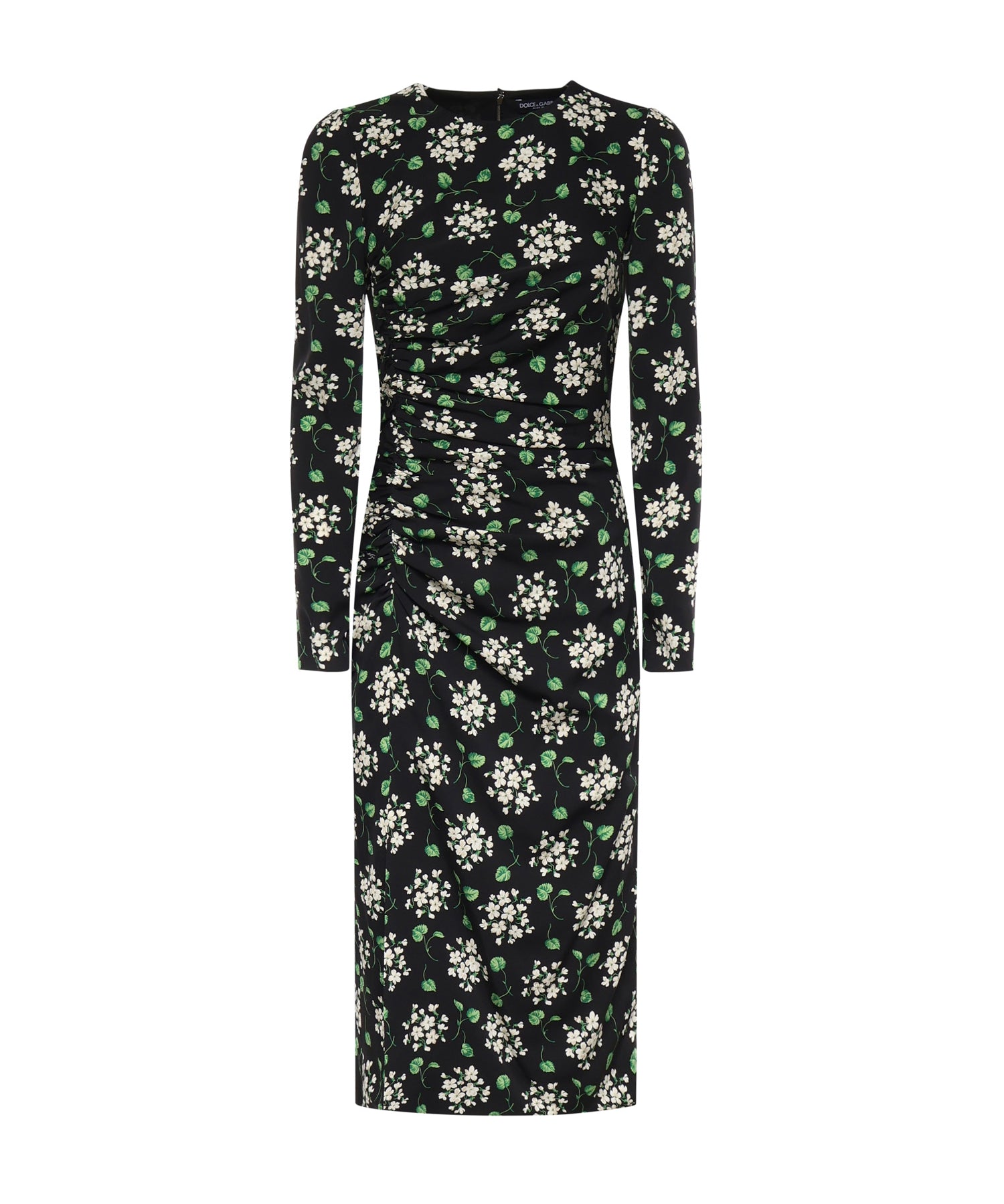 Abito midi in charmeuse di seta con stampa F664HT FSA85HX6BX DOLCE & GABBANA 