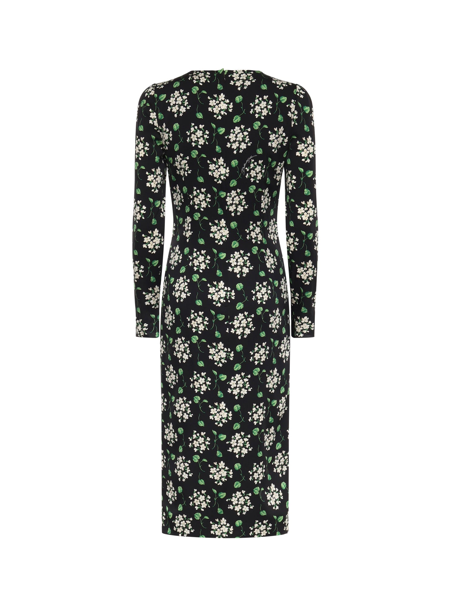 Abito midi in charmeuse di seta con stampa F664HT FSA85HX6BX DOLCE & GABBANA 