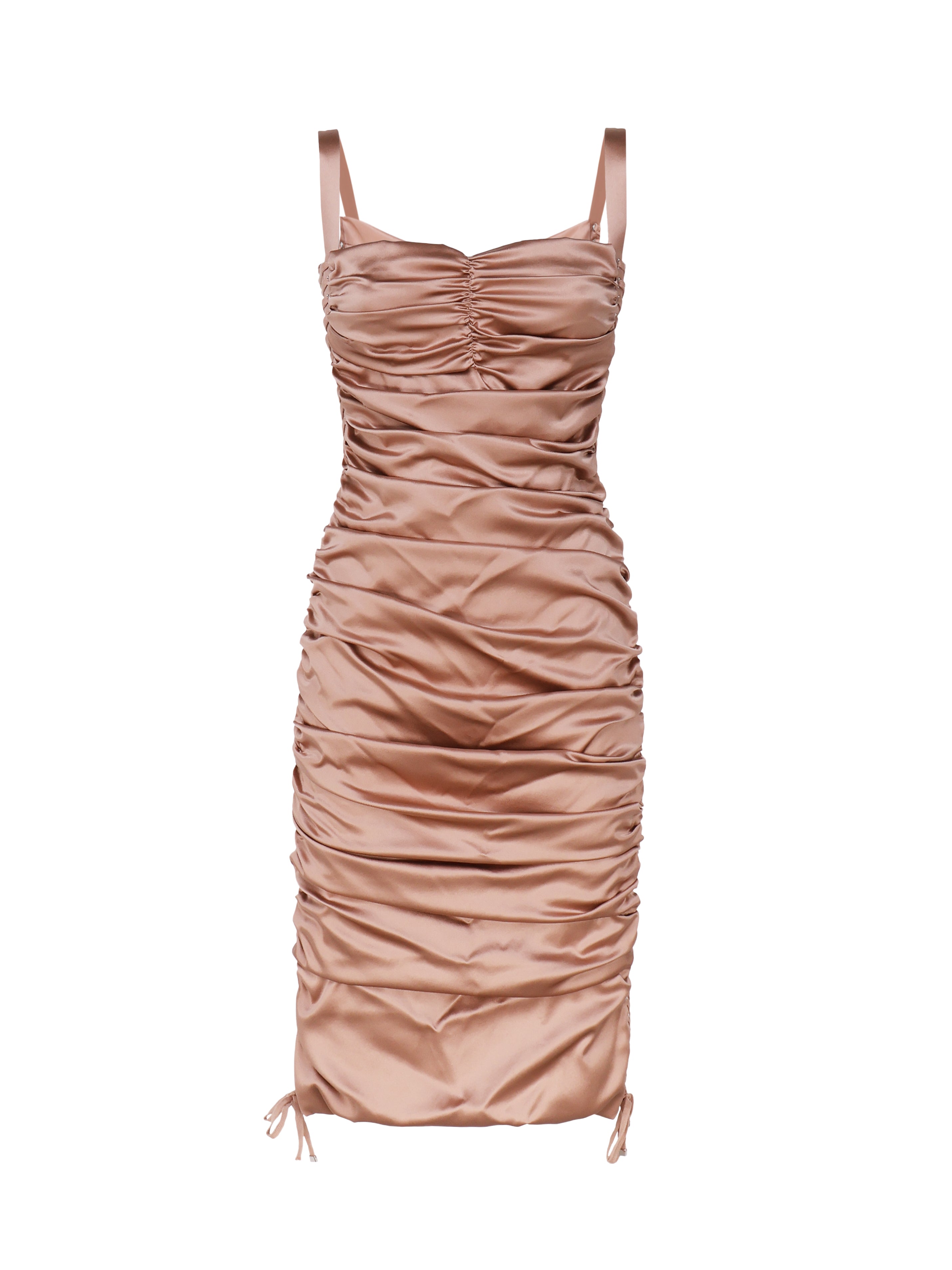 Abito midi in seta stretch F69R6T FURAGM0216 DOLCE & GABBANA 