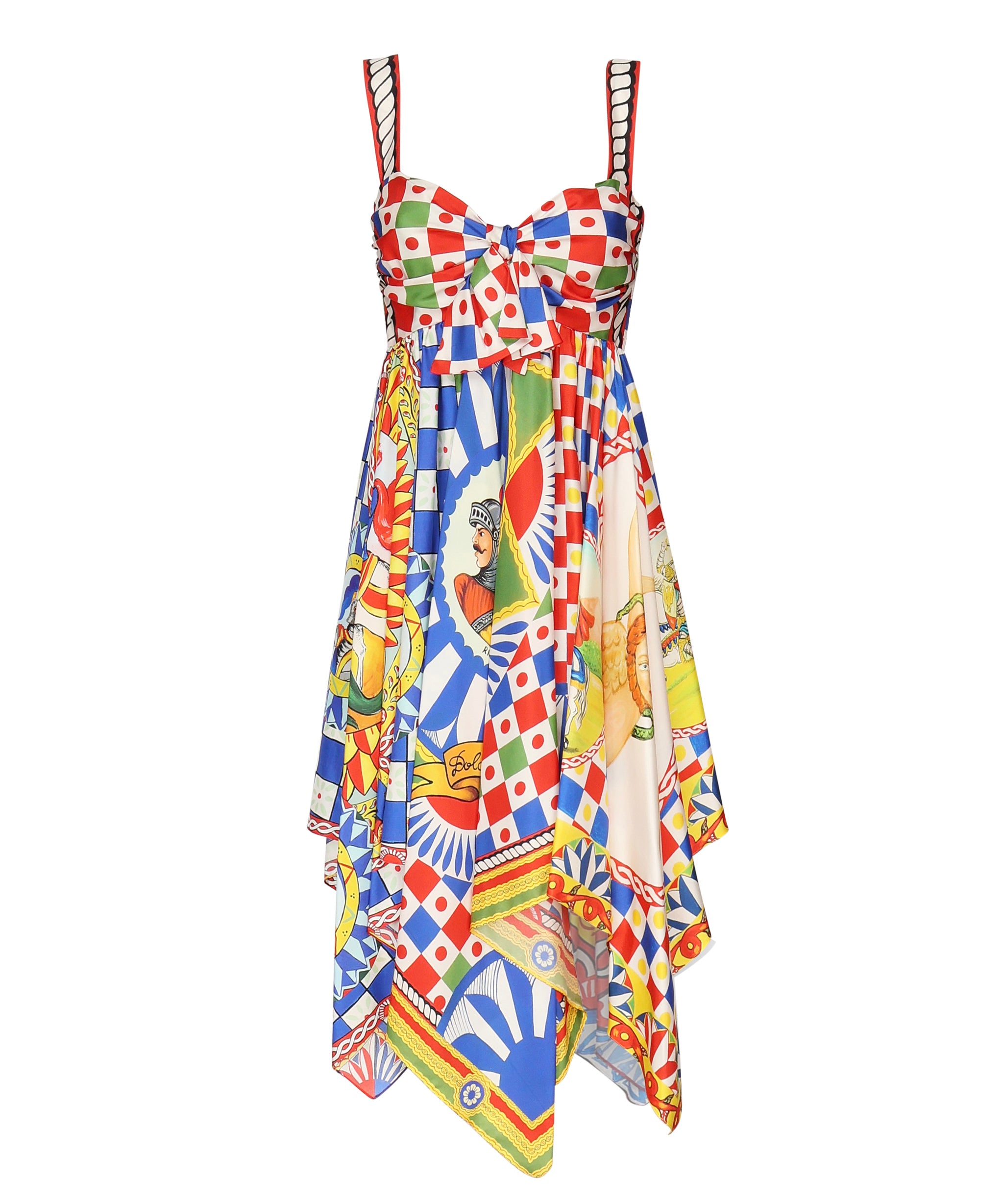 Abito con stampa Carretto in seta F6J1ST GDS12HH96D DOLCE & GABBANA 
