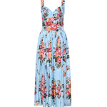 Abito bustier in cotone con stampa floreale F6TTHT HS5UUHC5ZO DOLCE & GABBANA 