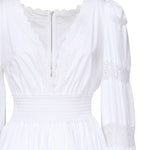 Abito in cotone con inserti in pizzo F6ZD6T FU5UBW0800 DOLCE & GABBANA 