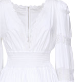 Abito in cotone con inserti in pizzo F6ZD6T FU5UBW0800 DOLCE & GABBANA 