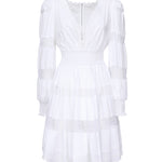 Abito in cotone con inserti in pizzo F6ZD6T FU5UBW0800 DOLCE & GABBANA 