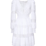 Abito in cotone con inserti in pizzo F6ZD6T FU5UBW0800 DOLCE & GABBANA 