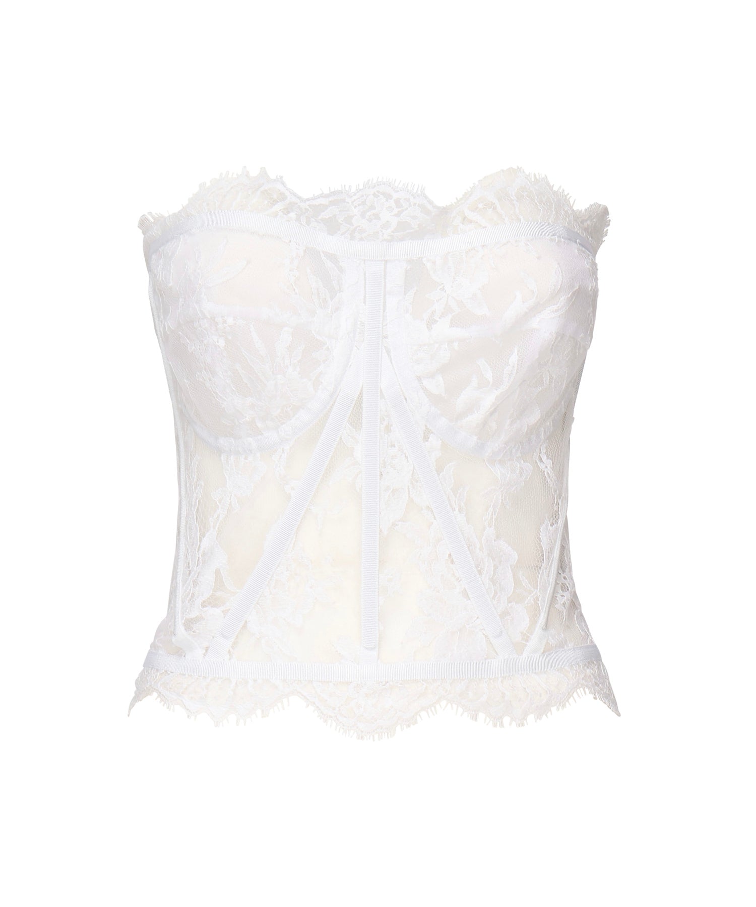 Top bustier in pizzo F72X4T HLMQJW0800 DOLCE & GABBANA 