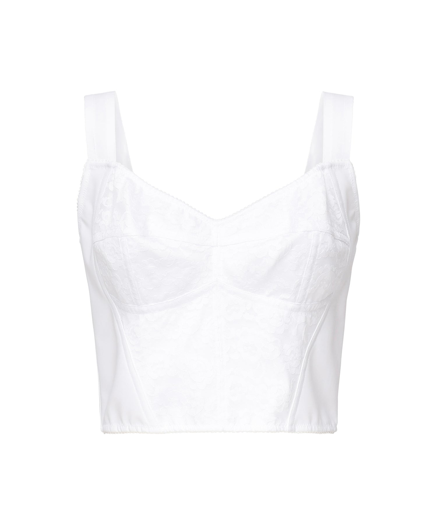 Top bustier in guaina jacquard e pizzo F7T19T GDCLQW0800 DOLCE & GABBANA 