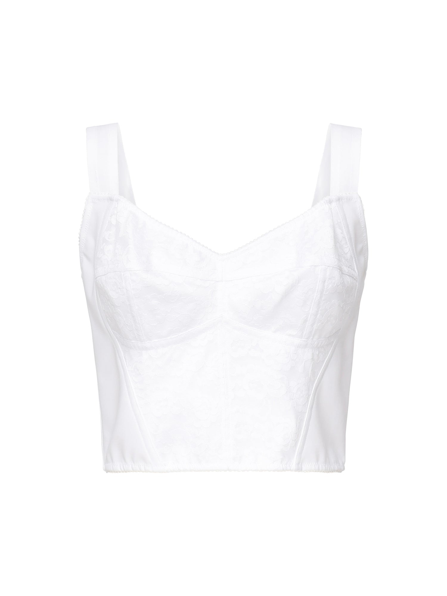 Top bustier in guaina jacquard e pizzo F7T19T GDCLQW0800 DOLCE & GABBANA 