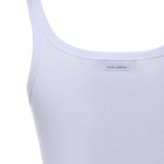 Canotta in cotone a costine F8U09T FU7AVW0800 DOLCE & GABBANA 
