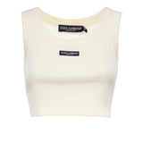 Canotta cropped a costine F8W40T FU7AVW0001 DOLCE & GABBANA 