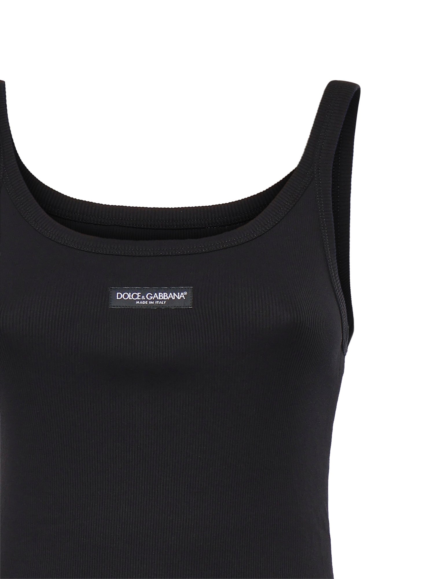 Canotta in cotone a coste F8W45T FU7AVN0000 DOLCE & GABBANA 