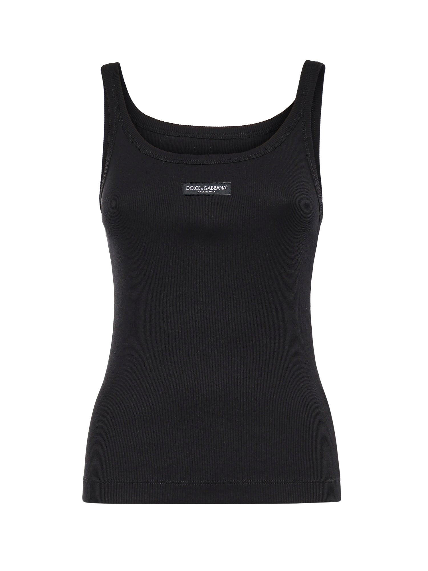 Canotta in cotone a coste F8W45T FU7AVN0000 DOLCE & GABBANA 