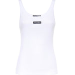 Canotta in cotone a coste F8W45T FU7AVW0800 DOLCE & GABBANA 