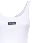 Canotta in cotone a coste F8W45T FU7AVW0800 DOLCE & GABBANA 