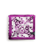 Foulard in twill di seta con stampa maiolica FN092R GDAOYHP3ON DOLCE & GABBANA 