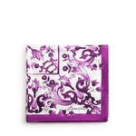 Foulard in twill di seta con stampa maiolica FN092R GDAOYHP3ON DOLCE & GABBANA 