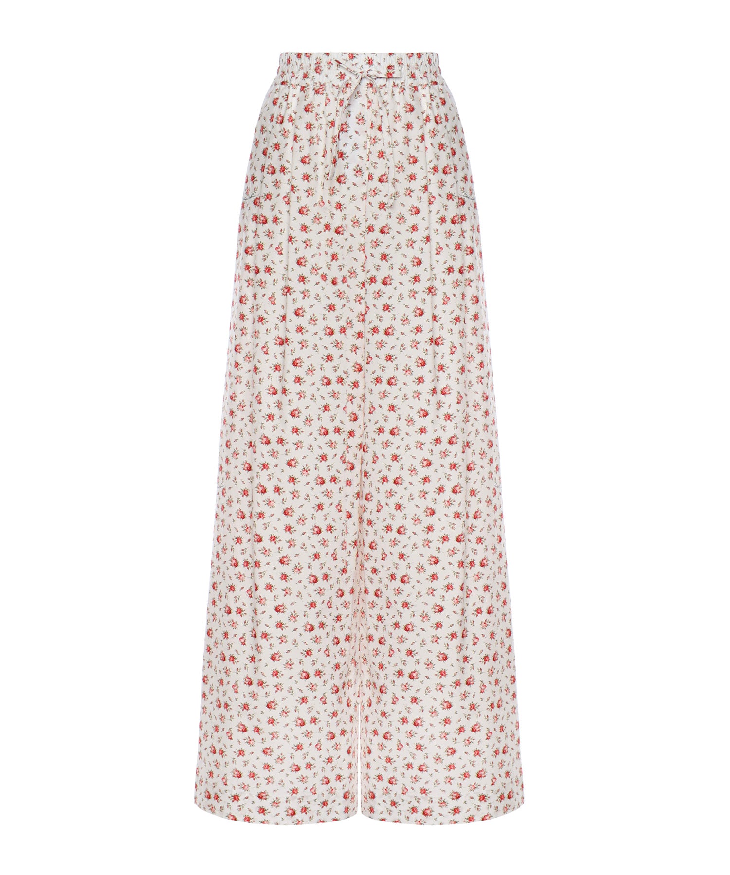 Pantaloni in popeline stampa Roselline FTDCOT HS5UBHA5XJ DOLCE & GABBANA 