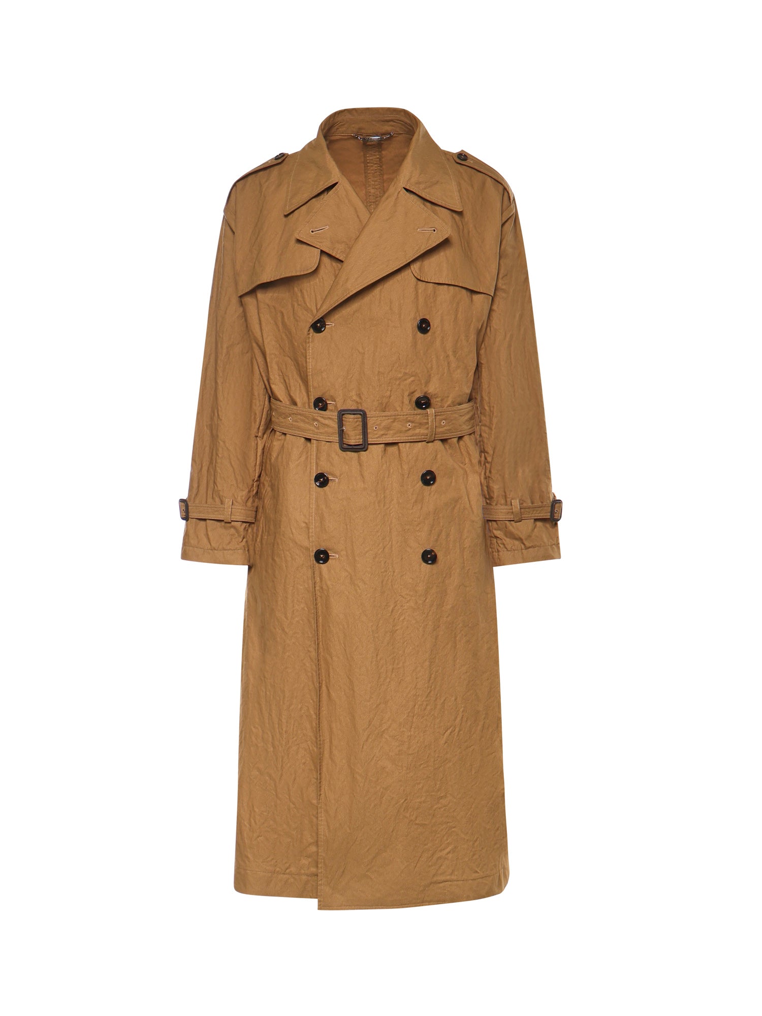 Trench in cotone effetto stropicciato G057JT HUMWDM0453 DOLCE & GABBANA 