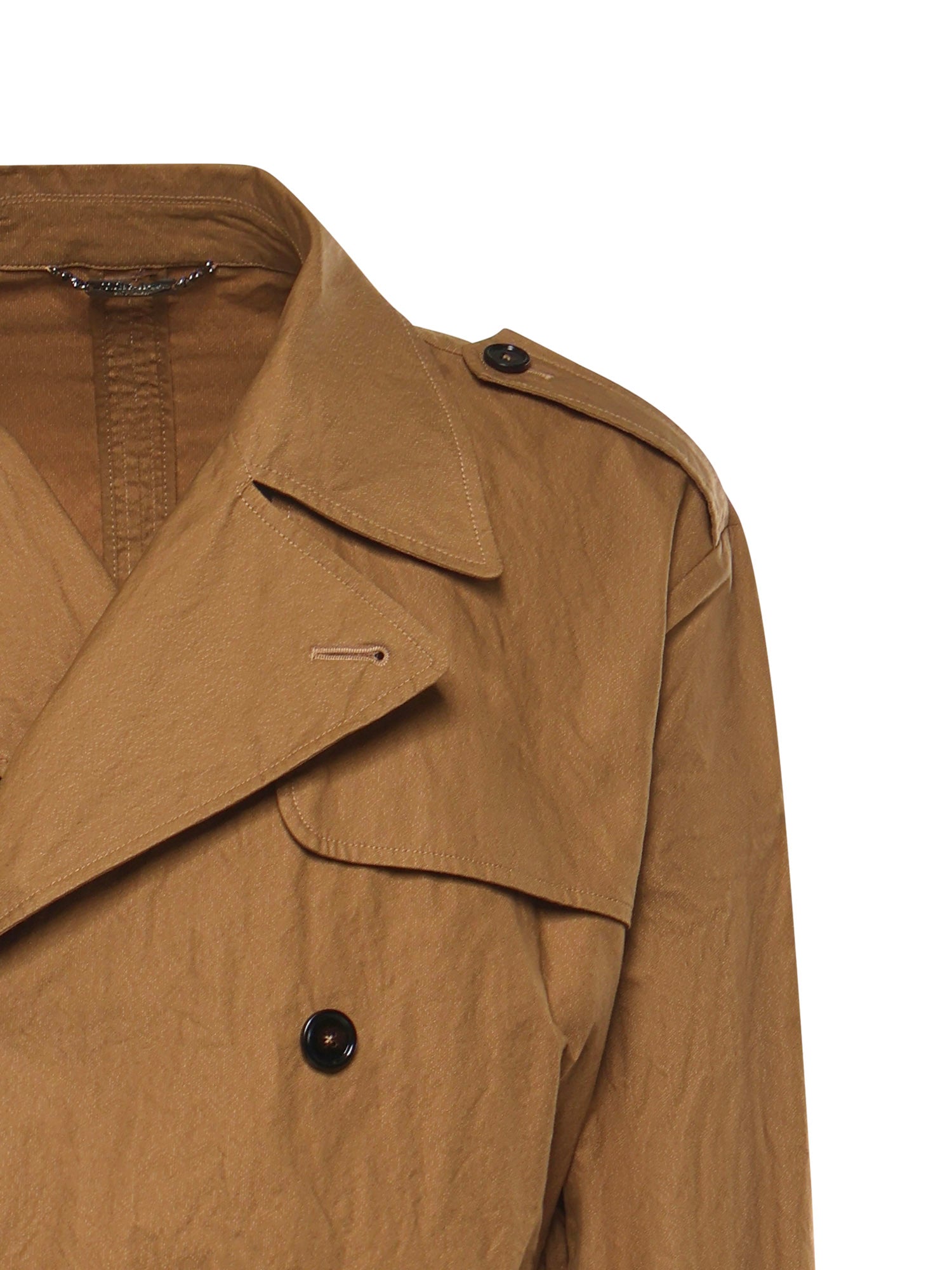 Trench in cotone effetto stropicciato G057JT HUMWDM0453 DOLCE & GABBANA 