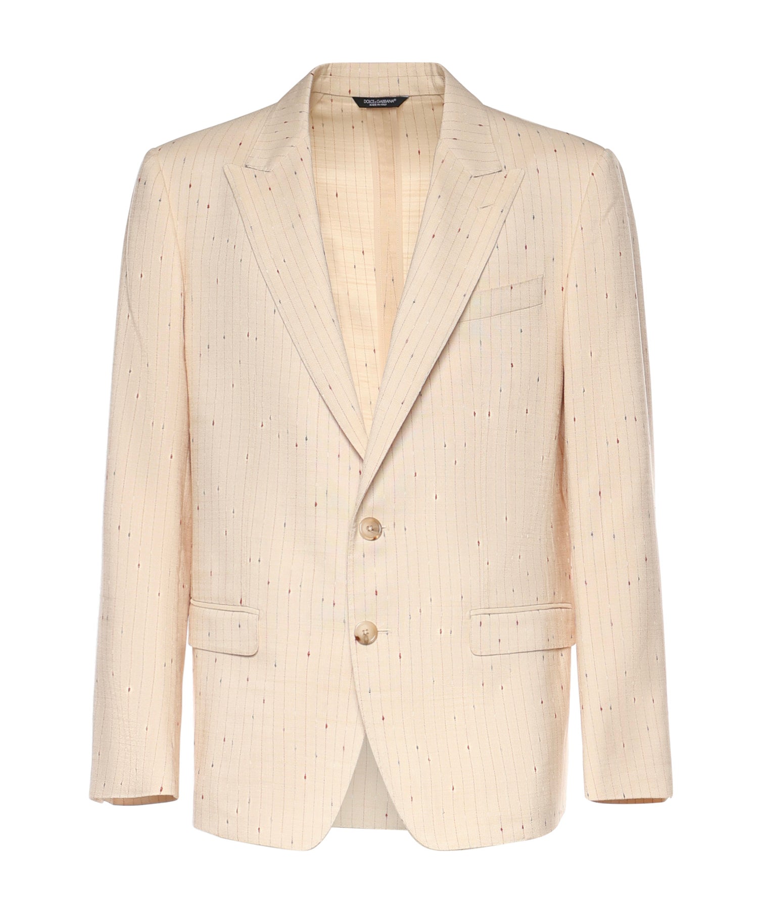 Giacca monopetto con lavorazione gessata G2NW0T FBMFWS8051 DOLCE & GABBANA 