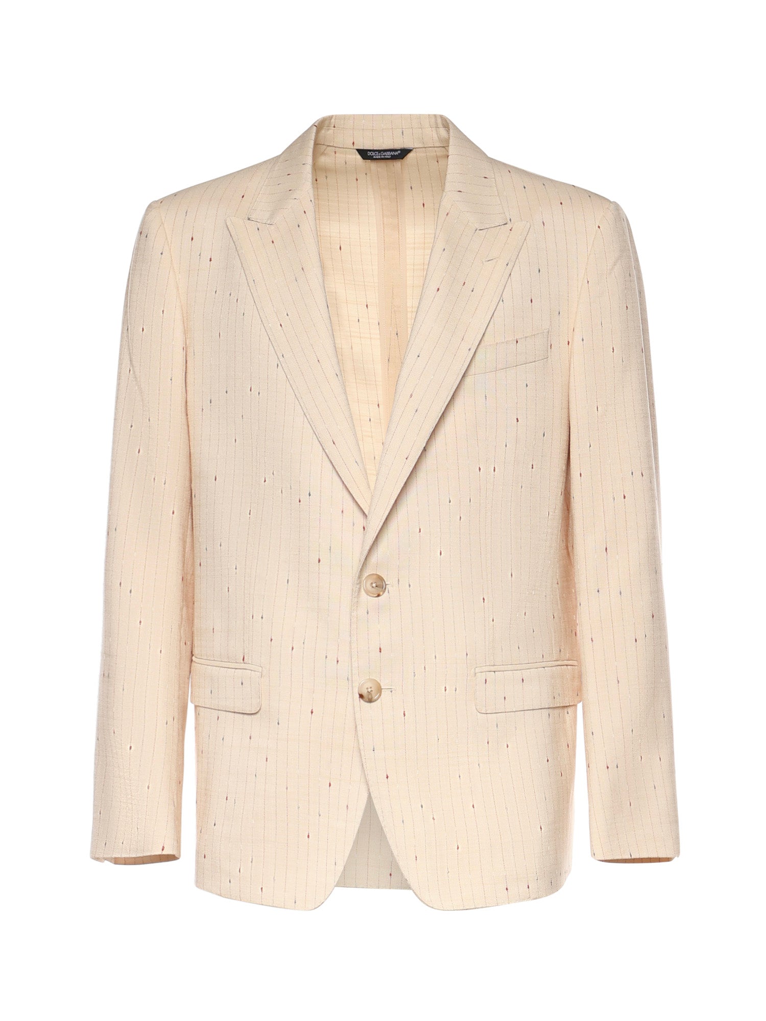 Giacca monopetto con lavorazione gessata G2NW0T FBMFWS8051 DOLCE & GABBANA 