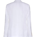 Giacca doppiopetto in lino G2NW1T GK326W0800 DOLCE & GABBANA 