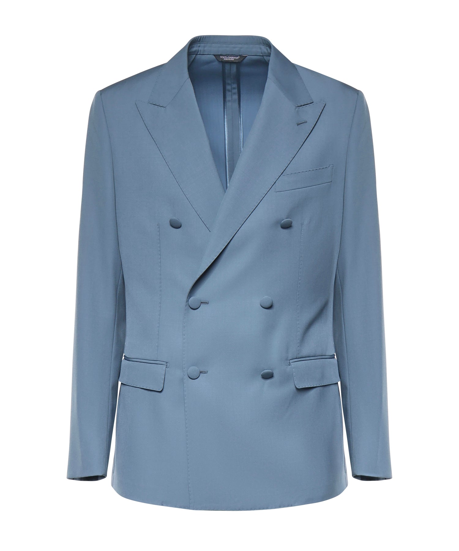 Giacca doppiopetto in popeline di lana G2NW1T HU2BNB0068 DOLCE & GABBANA 