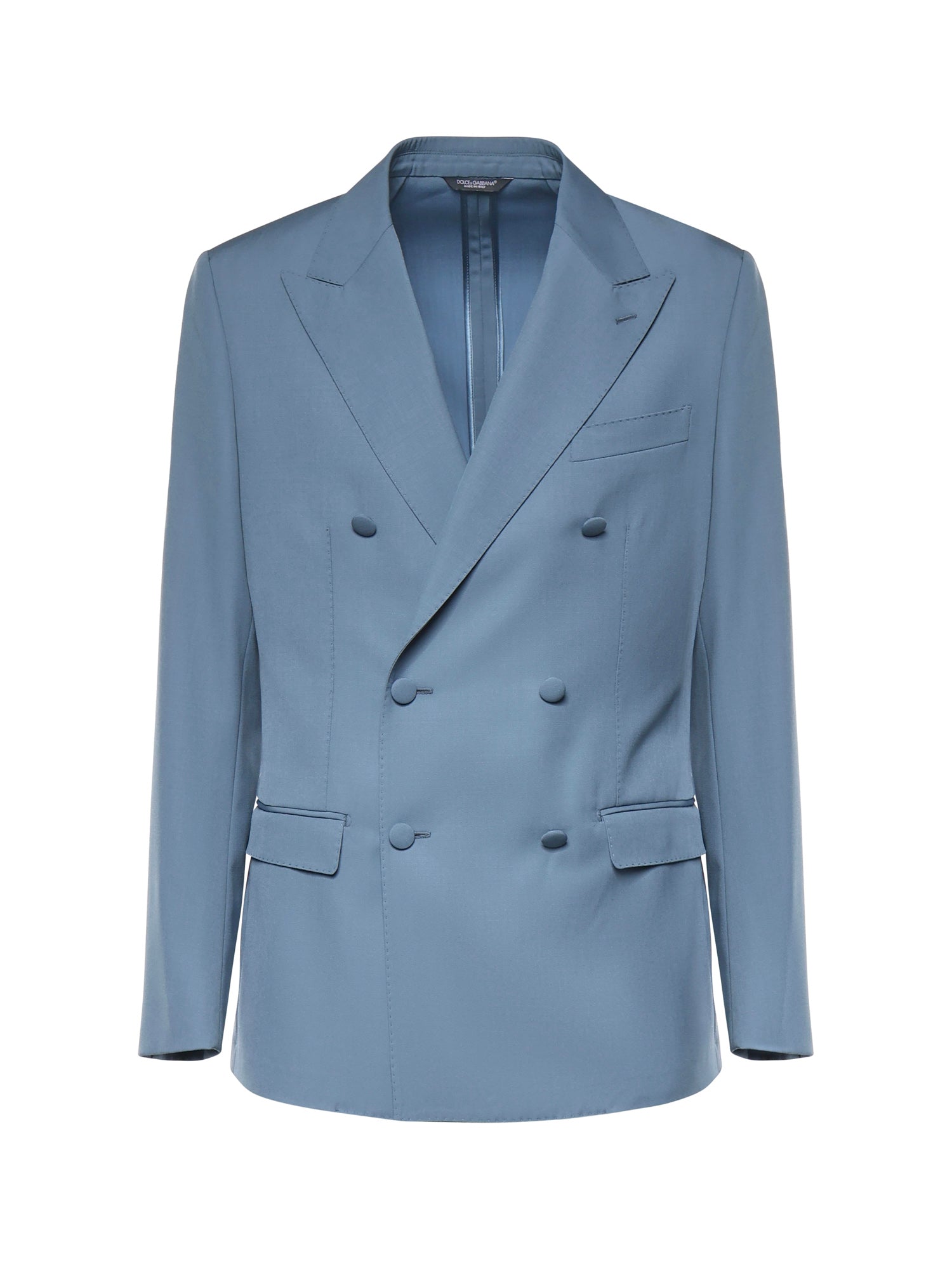 Giacca doppiopetto in popeline di lana G2NW1T HU2BNB0068 DOLCE & GABBANA 