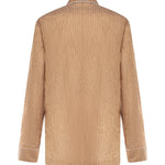Vestaglia Vanity a camicia in tessuto rigato froissé G2WK2T FBMFTS8054 DOLCE & GABBANA 