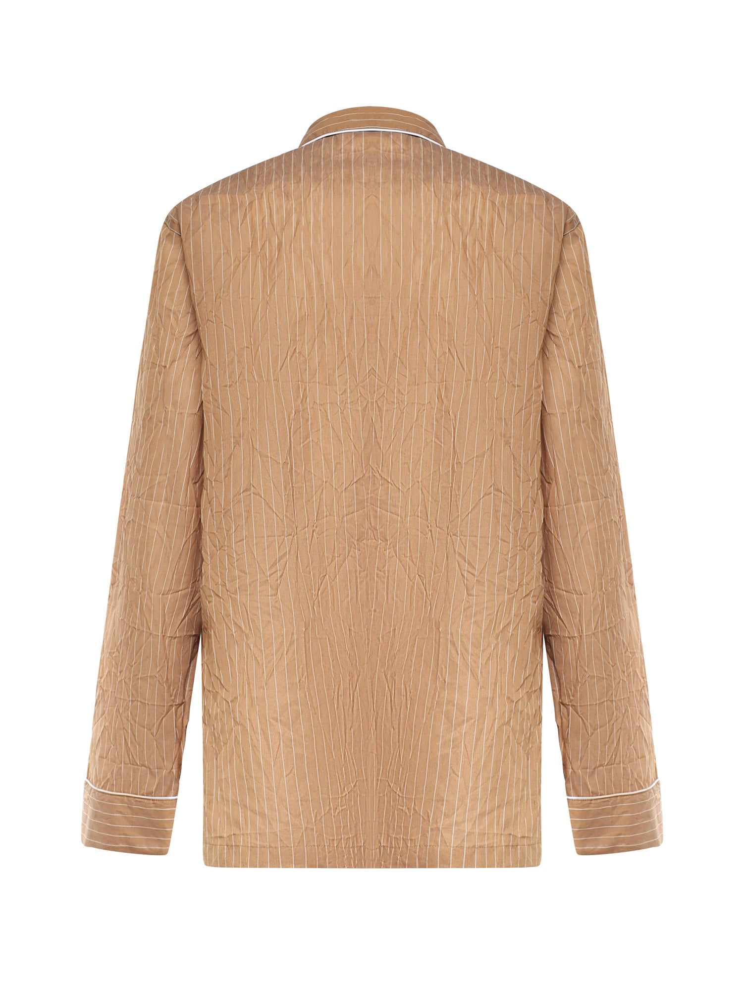 Vestaglia Vanity a camicia in tessuto rigato froissé G2WK2T FBMFTS8054 DOLCE & GABBANA 