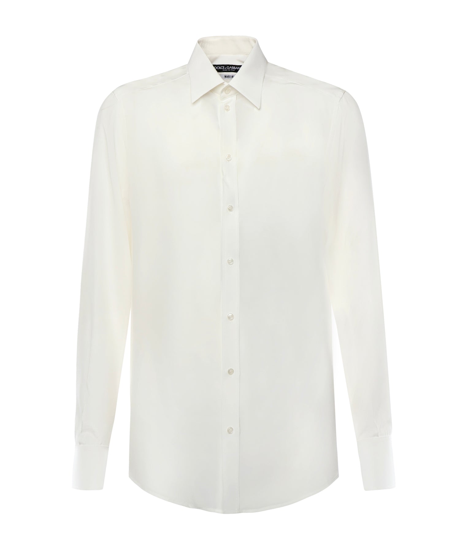 Camicia in crêpe de chine di seta G5ML1T FU1UQW0111 DOLCE & GABBANA 