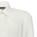 Camicia in crêpe de chine di seta G5ML1T FU1UQW0111 DOLCE & GABBANA 