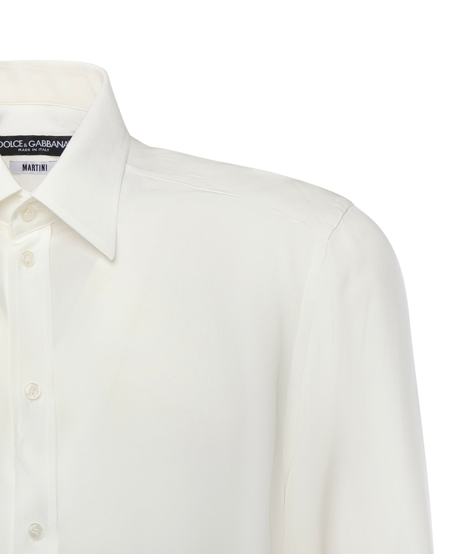 Camicia in crêpe de chine di seta G5ML1T FU1UQW0111 DOLCE & GABBANA 
