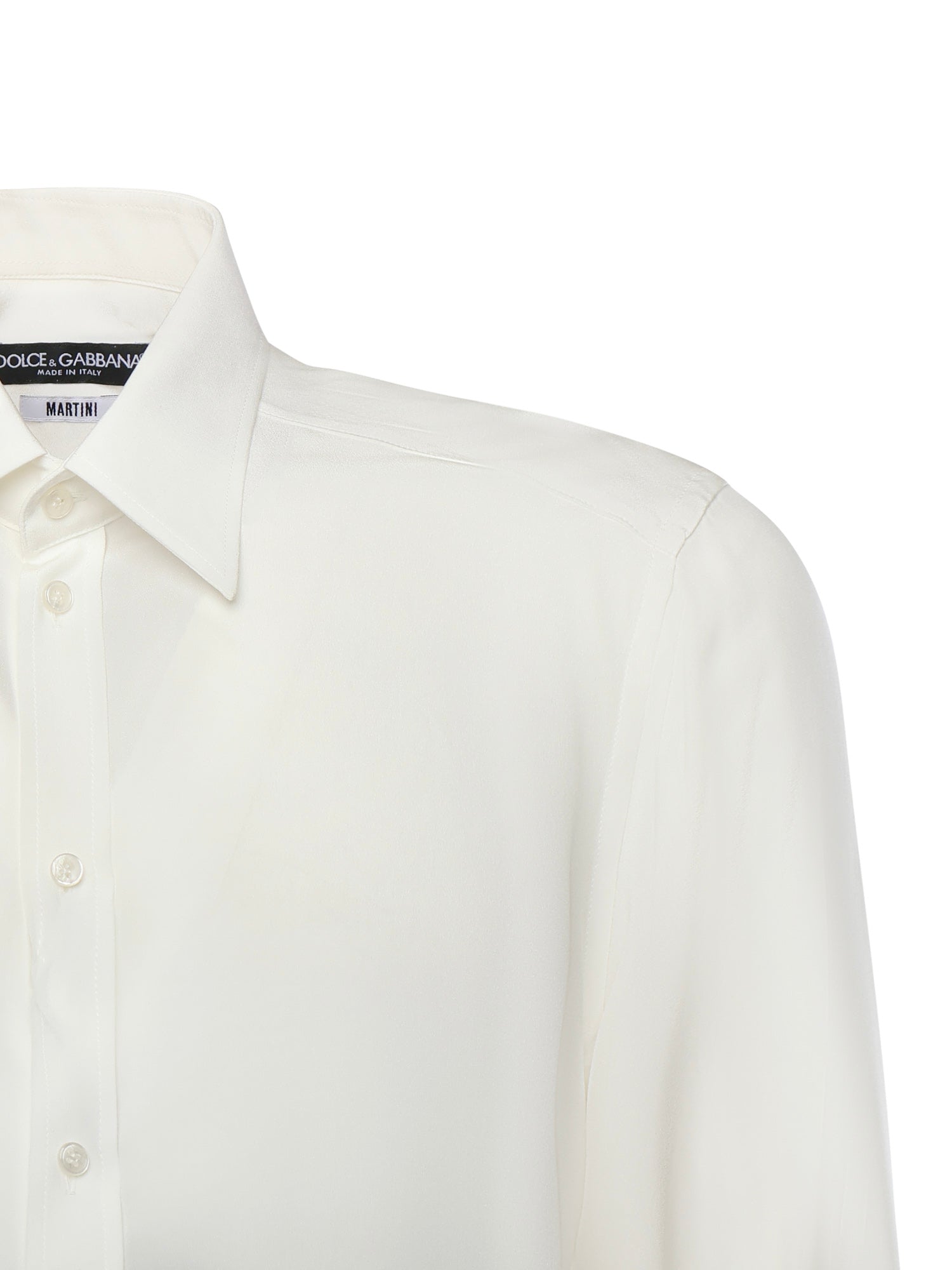 Camicia in crêpe de chine di seta G5ML1T FU1UQW0111 DOLCE & GABBANA 