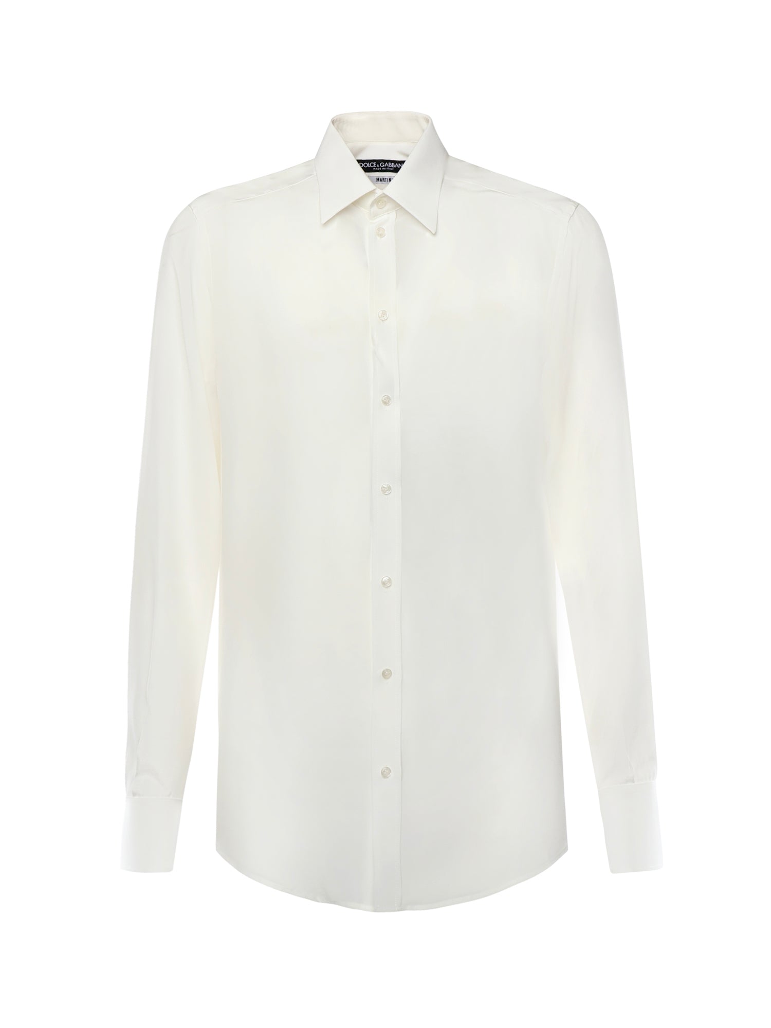 Camicia in crêpe de chine di seta G5ML1T FU1UQW0111 DOLCE & GABBANA 