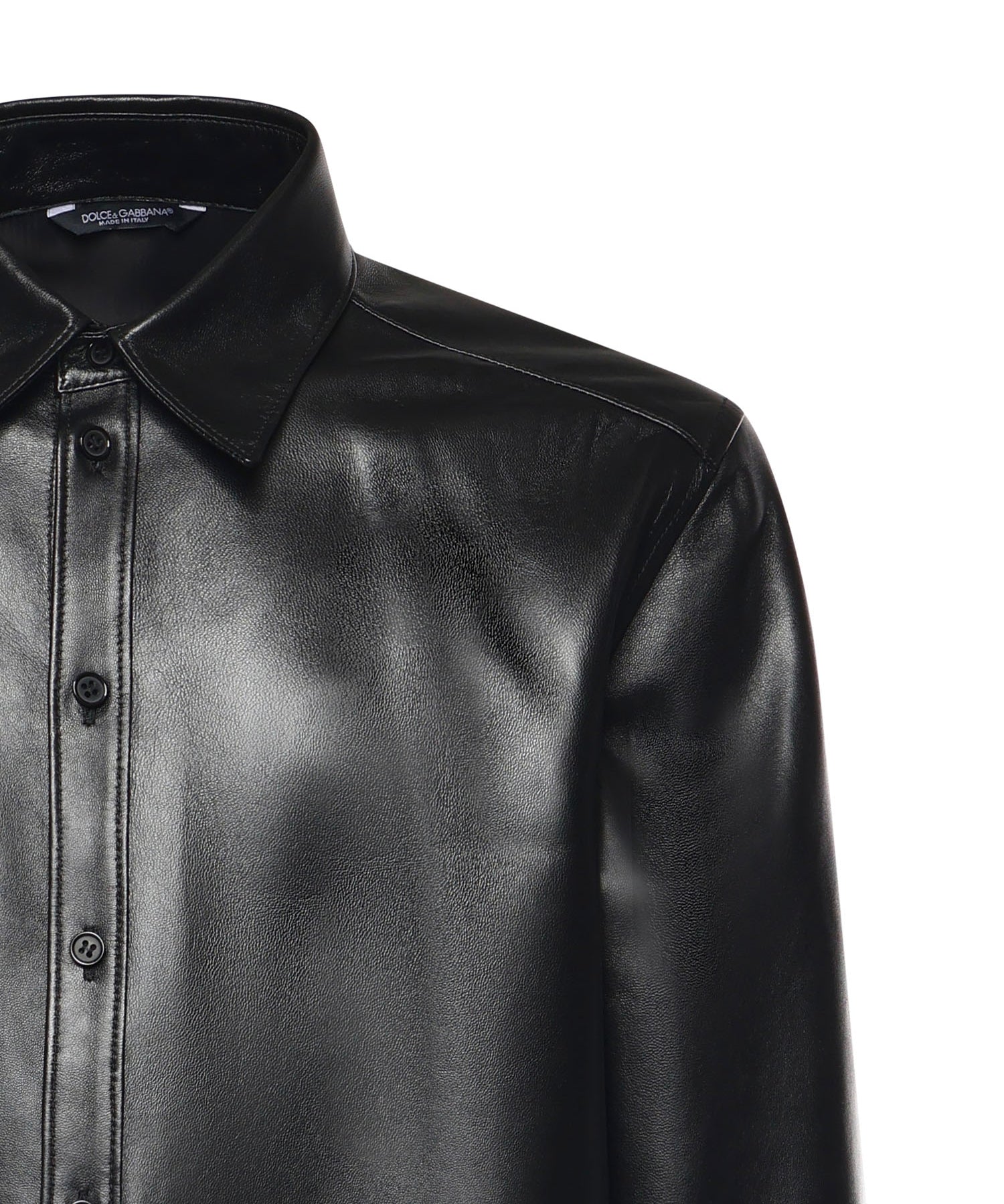 Overshirt in pelle G5NP9L HULFYN0000 DOLCE & GABBANA 