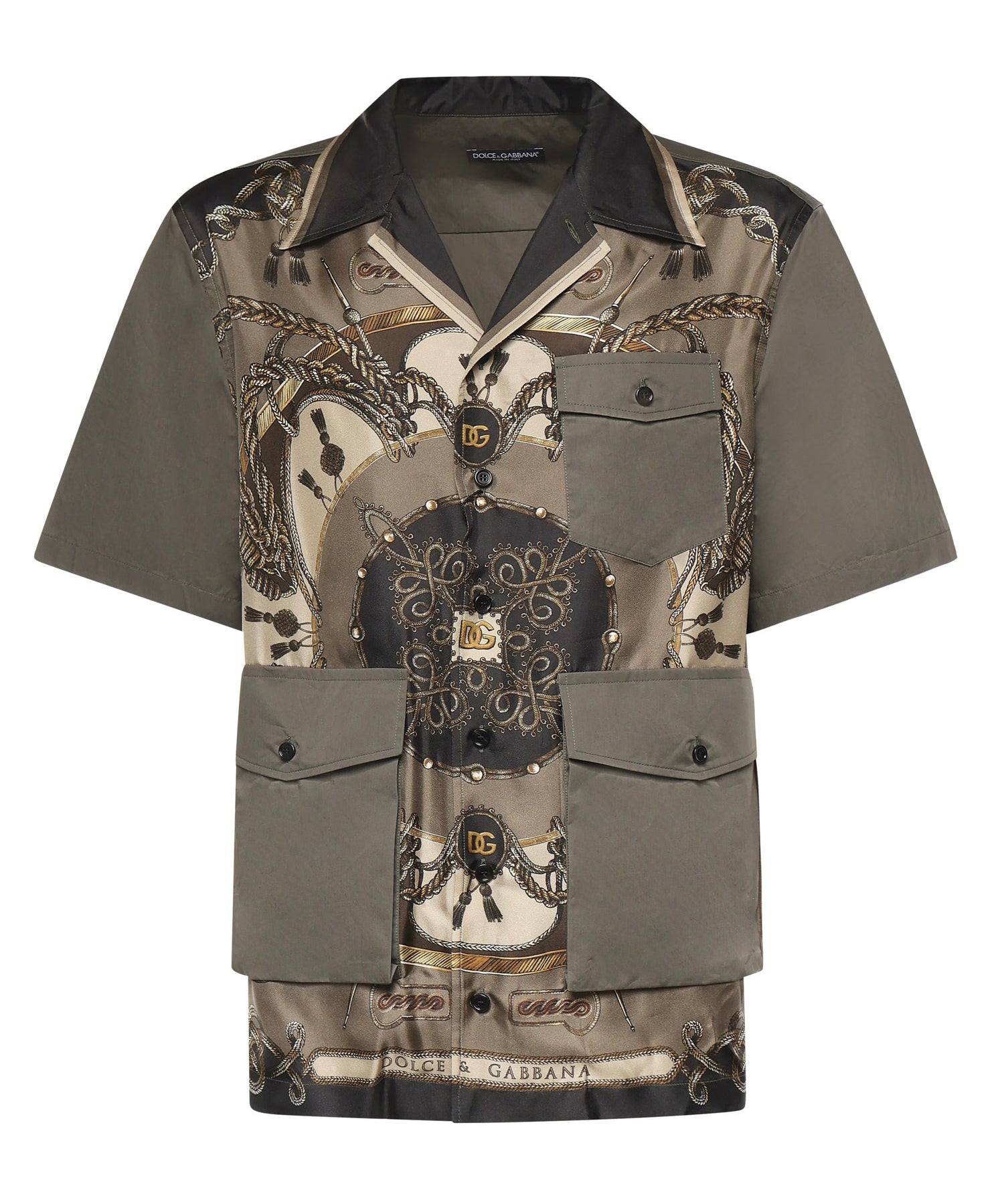 Camicia in seta con stampa G5OH4T HI12EHJ5XB DOLCE & GABBANA 