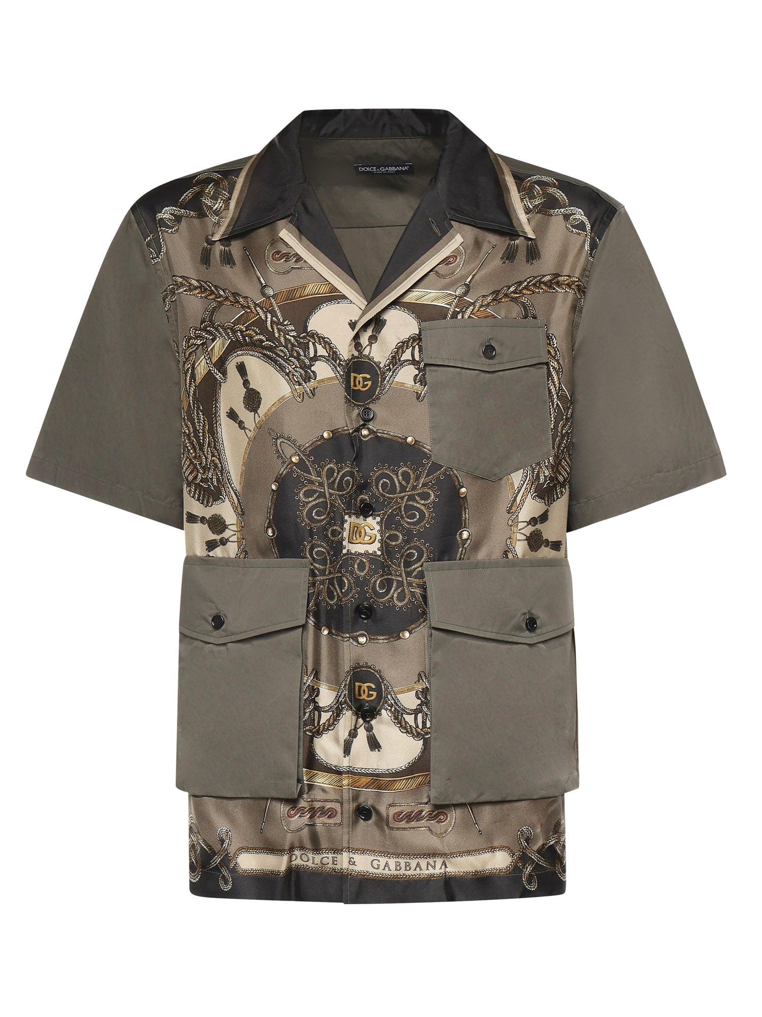Camicia in seta con stampa G5OH4T HI12EHJ5XB DOLCE & GABBANA 
