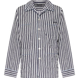 Camicia Vanity a righe con logo G5OI1T FBMFUS8053 DOLCE & GABBANA 