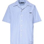 Camicia hawaii in popeline rigato G5OL6T FR513S8052 DOLCE & GABBANA 