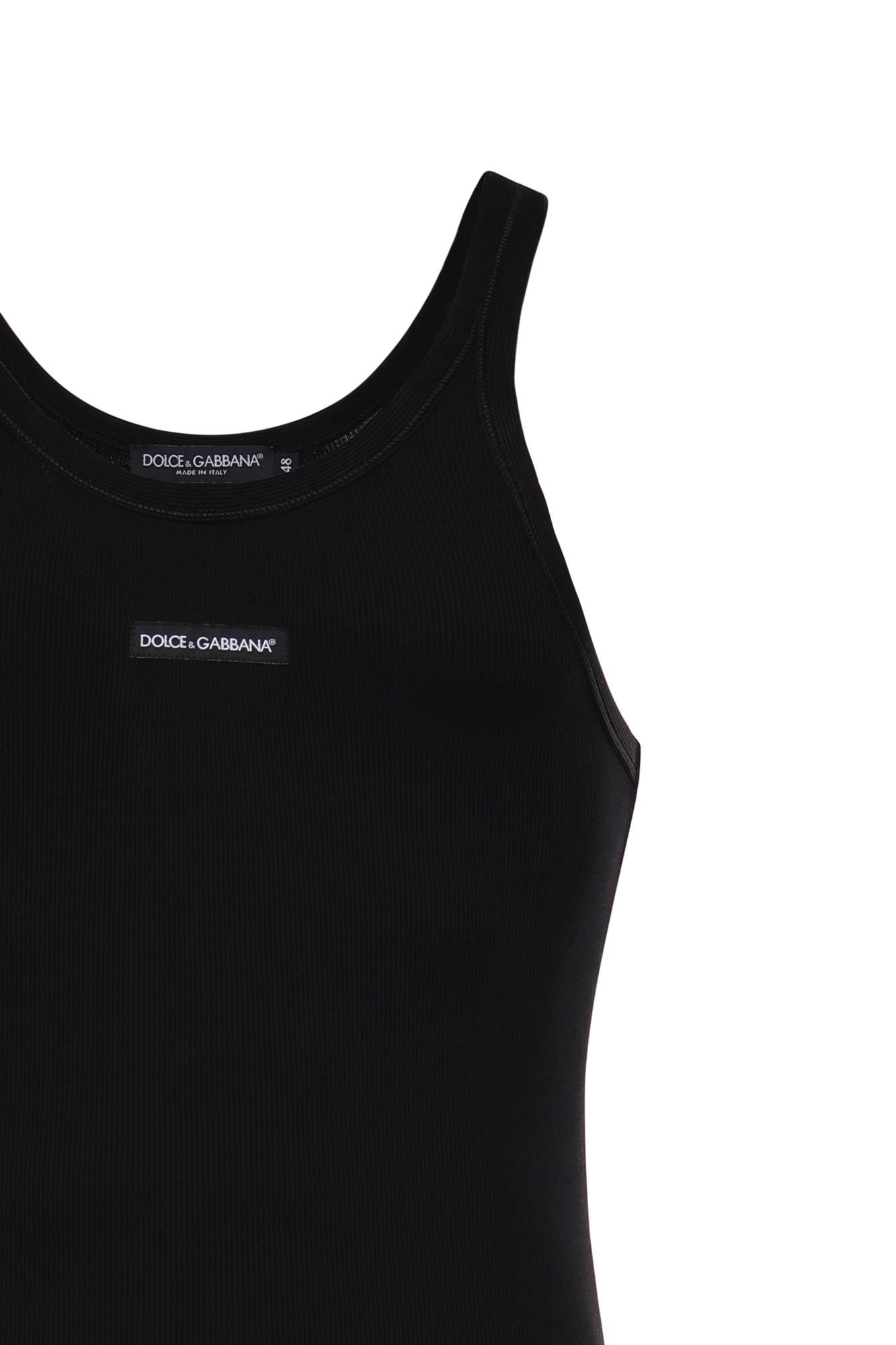 Canotta in cotone a coste G8PA8T G7P3IN0000 DOLCE & GABBANA 
