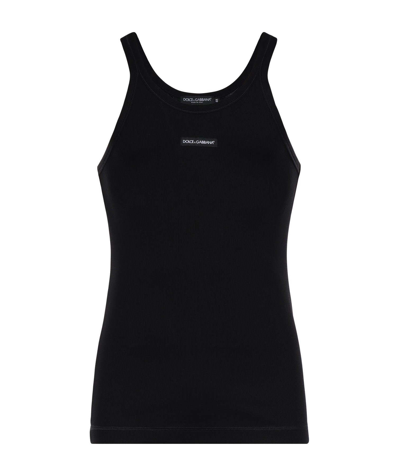 Canotta in cotone a coste G8PA8T G7P3IN0000 DOLCE & GABBANA 
