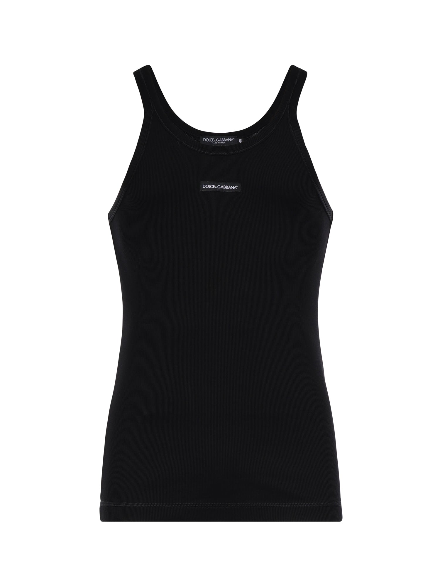 Canotta in cotone a coste G8PA8T G7P3IN0000 DOLCE & GABBANA 