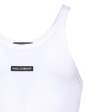 Canotta in cotone a coste G8PA8T G7P3IW0800 DOLCE & GABBANA 