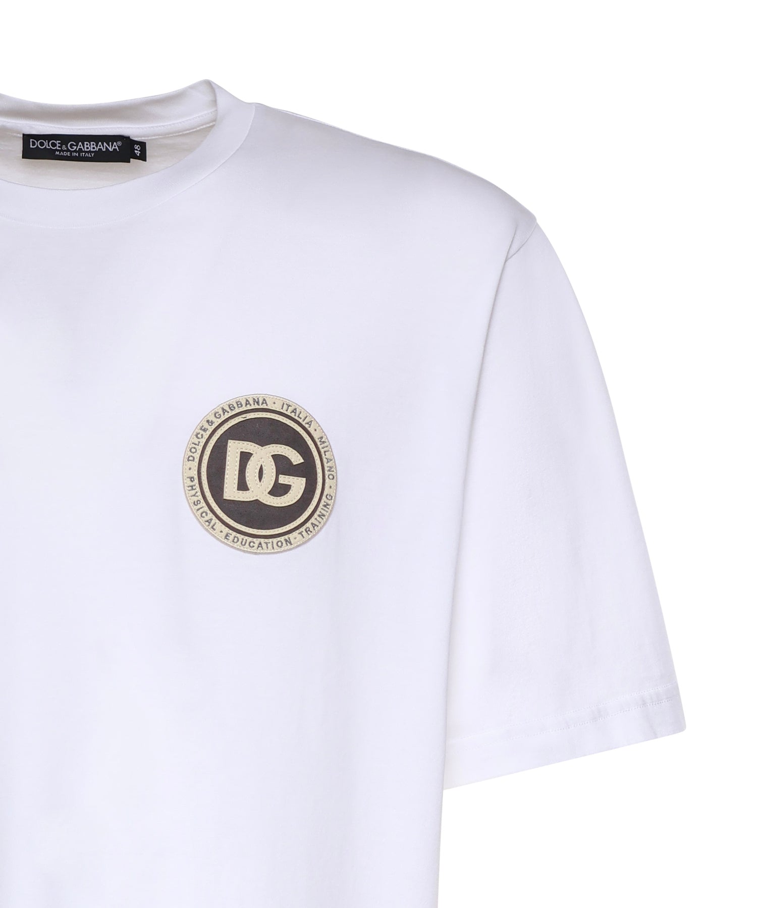 T-shirt in cotone con logo G8PN9Z G7PZFW0800 DOLCE & GABBANA 