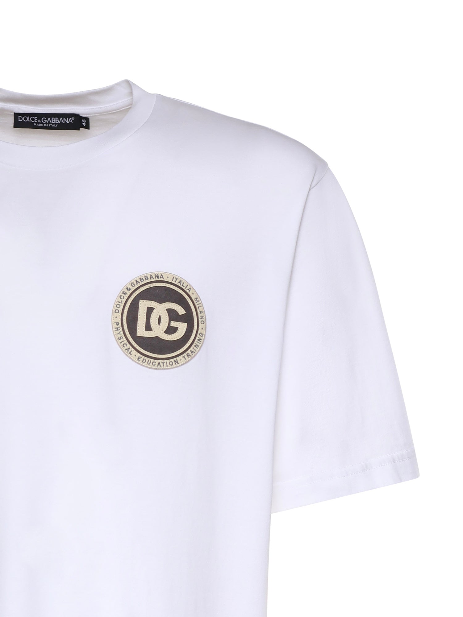 T-shirt in cotone con logo G8PN9Z G7PZFW0800 DOLCE & GABBANA 